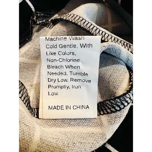 Shein Girls Split hem Midi Pencil Skirt in Black & White Grid Pattern - Size 8Y - Picture 6 of 6